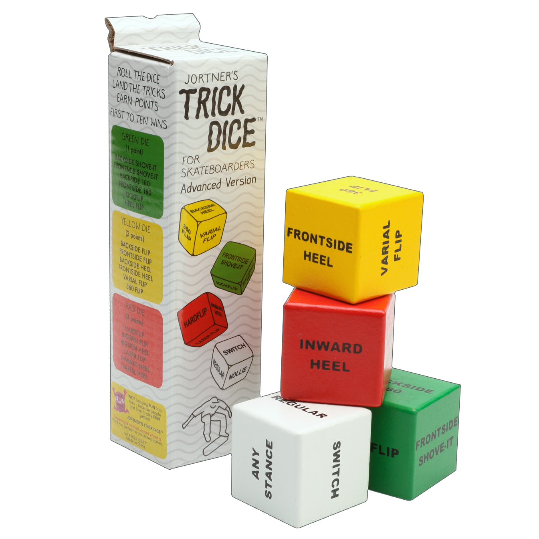 About the Jortner's Trick Dice for Advanced Skateboarders dice game