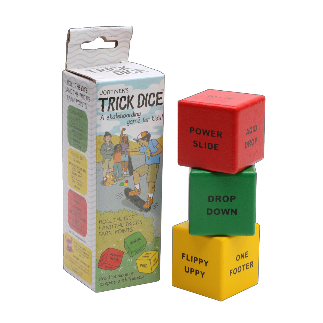 About the Jortner's Trick Dice for Beginner Skateboarders dice game